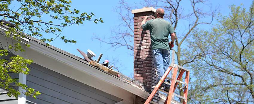 Vinyl and PVC Chimney Flashing Installation in Madison, NJ